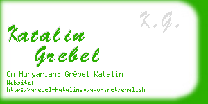 katalin grebel business card